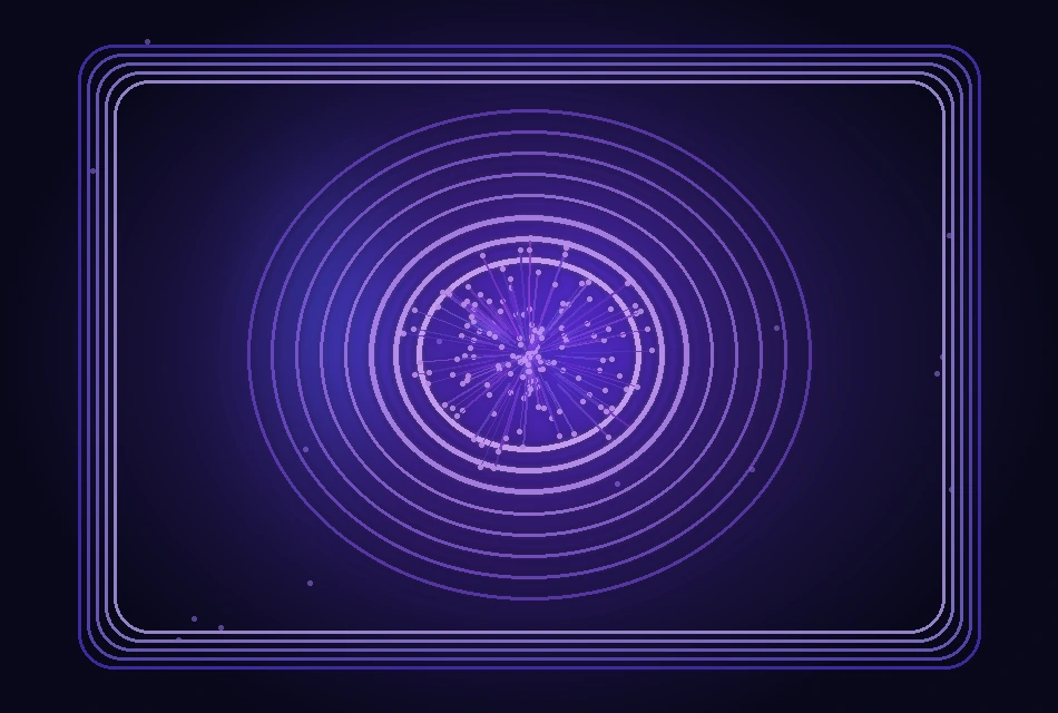 Núcleo de energía digital futurista